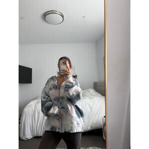 Nike oversized tie-dye zip up jacket